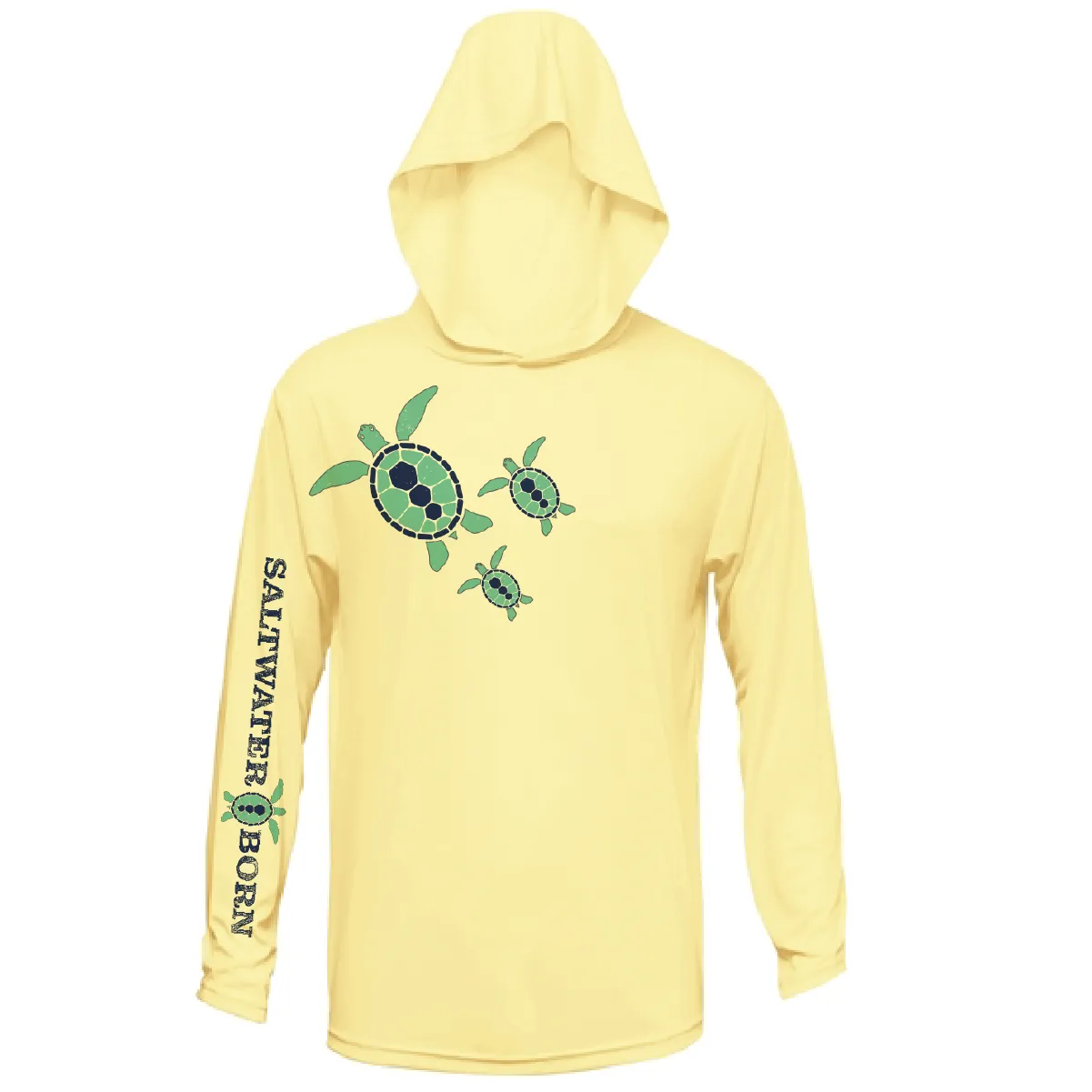 Baby Turtles Long Sleeve UPF 50  Dry-Fit Hoodie