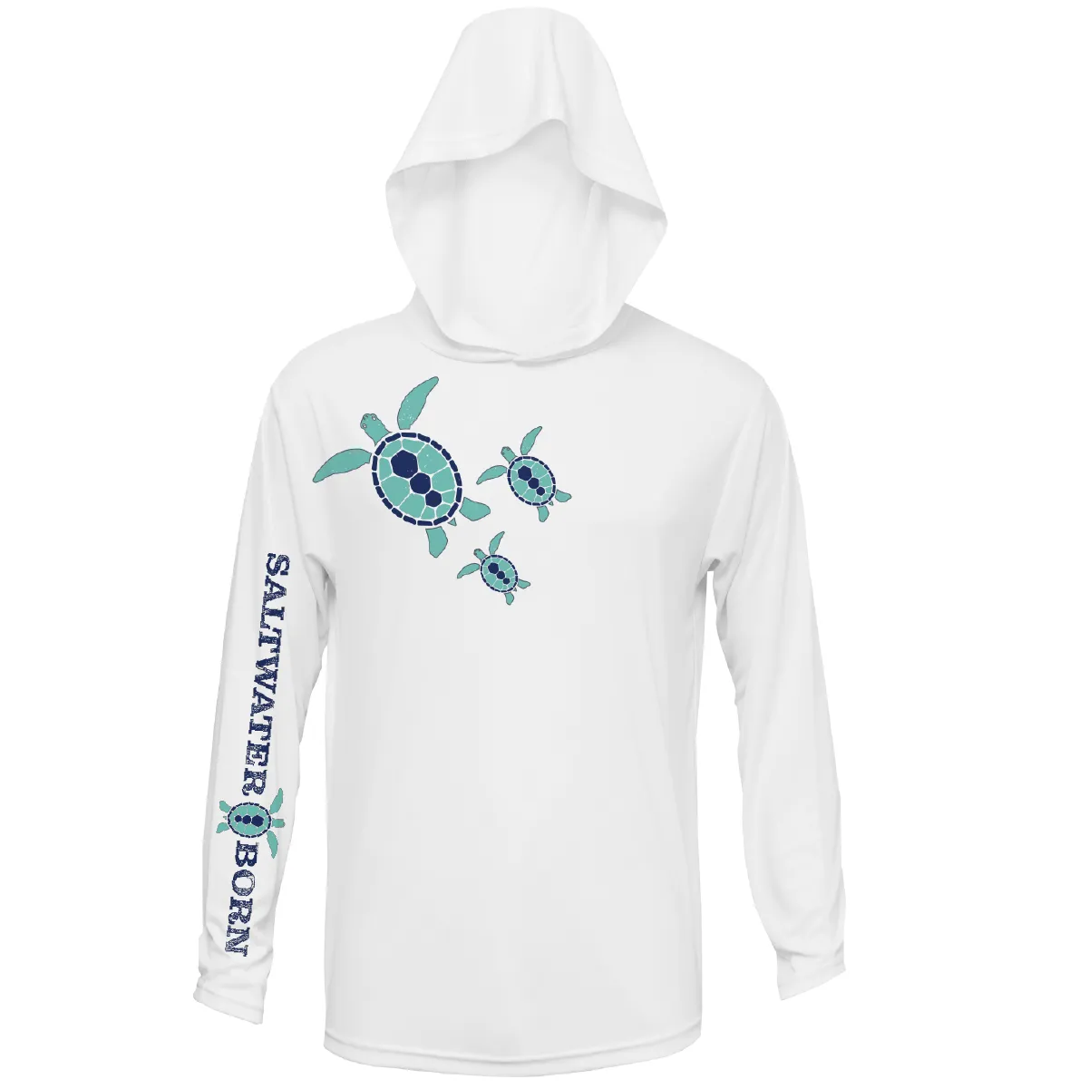 Baby Turtles Long Sleeve UPF 50  Dry-Fit Hoodie