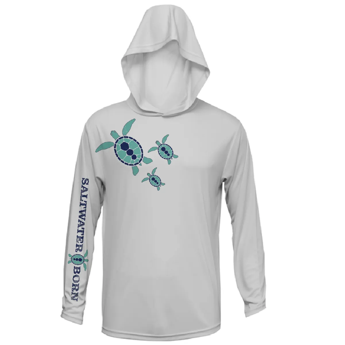 Baby Turtles Long Sleeve UPF 50  Dry-Fit Hoodie