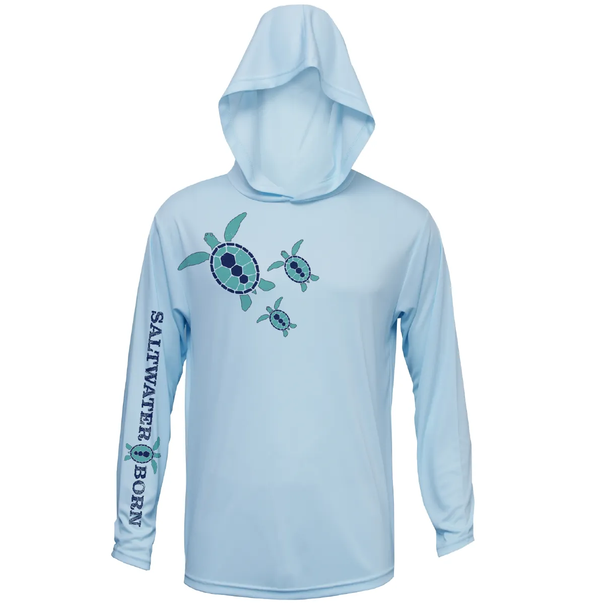 Baby Turtles Long Sleeve UPF 50  Dry-Fit Hoodie