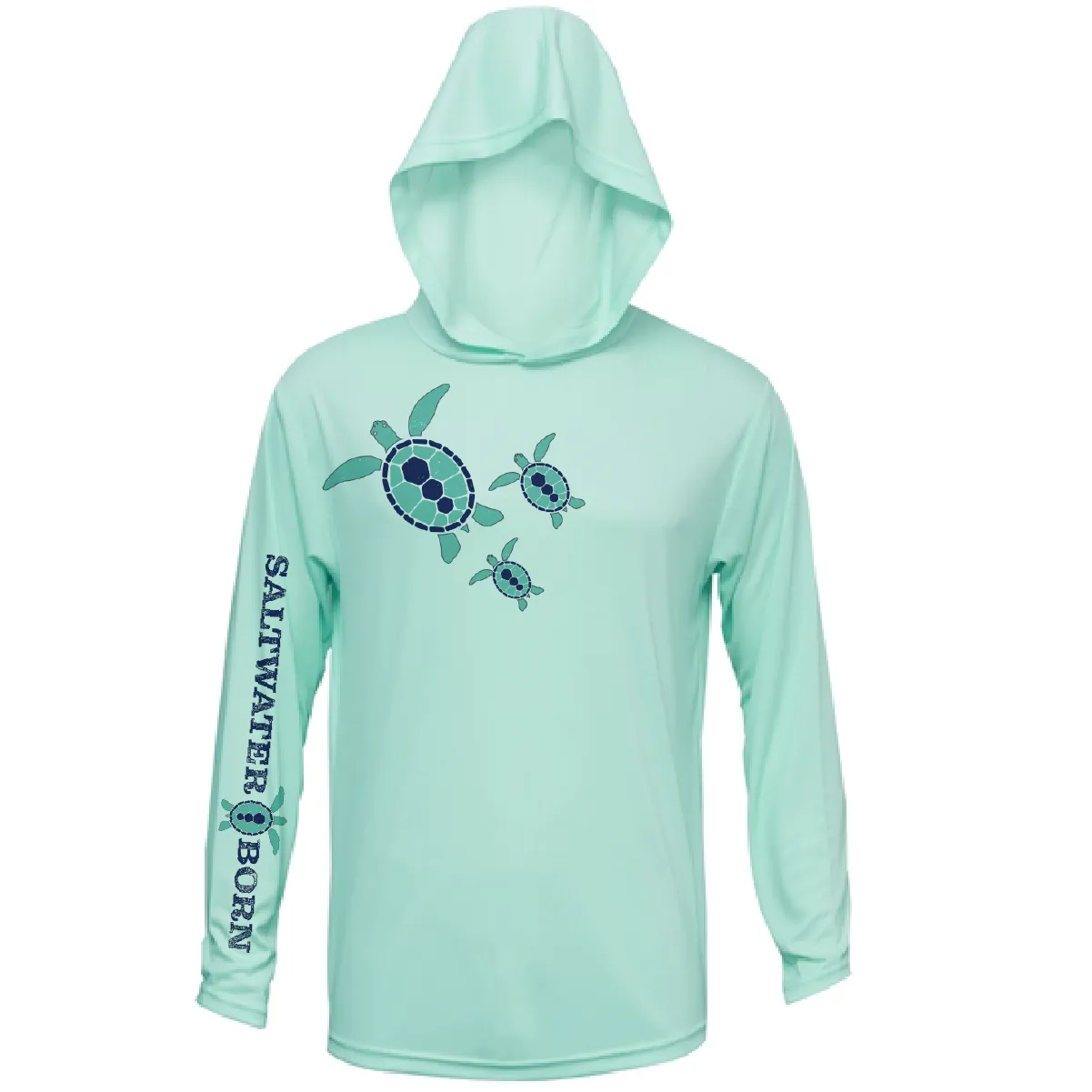 Baby Turtles Long Sleeve UPF 50  Dry-Fit Hoodie