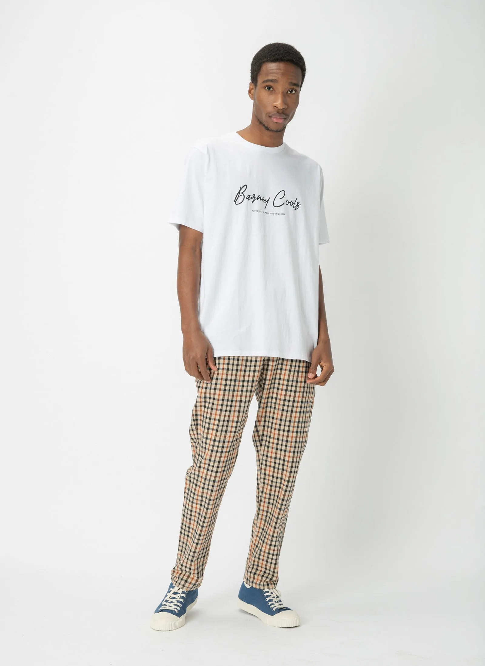 Barney Cools Script Tee White