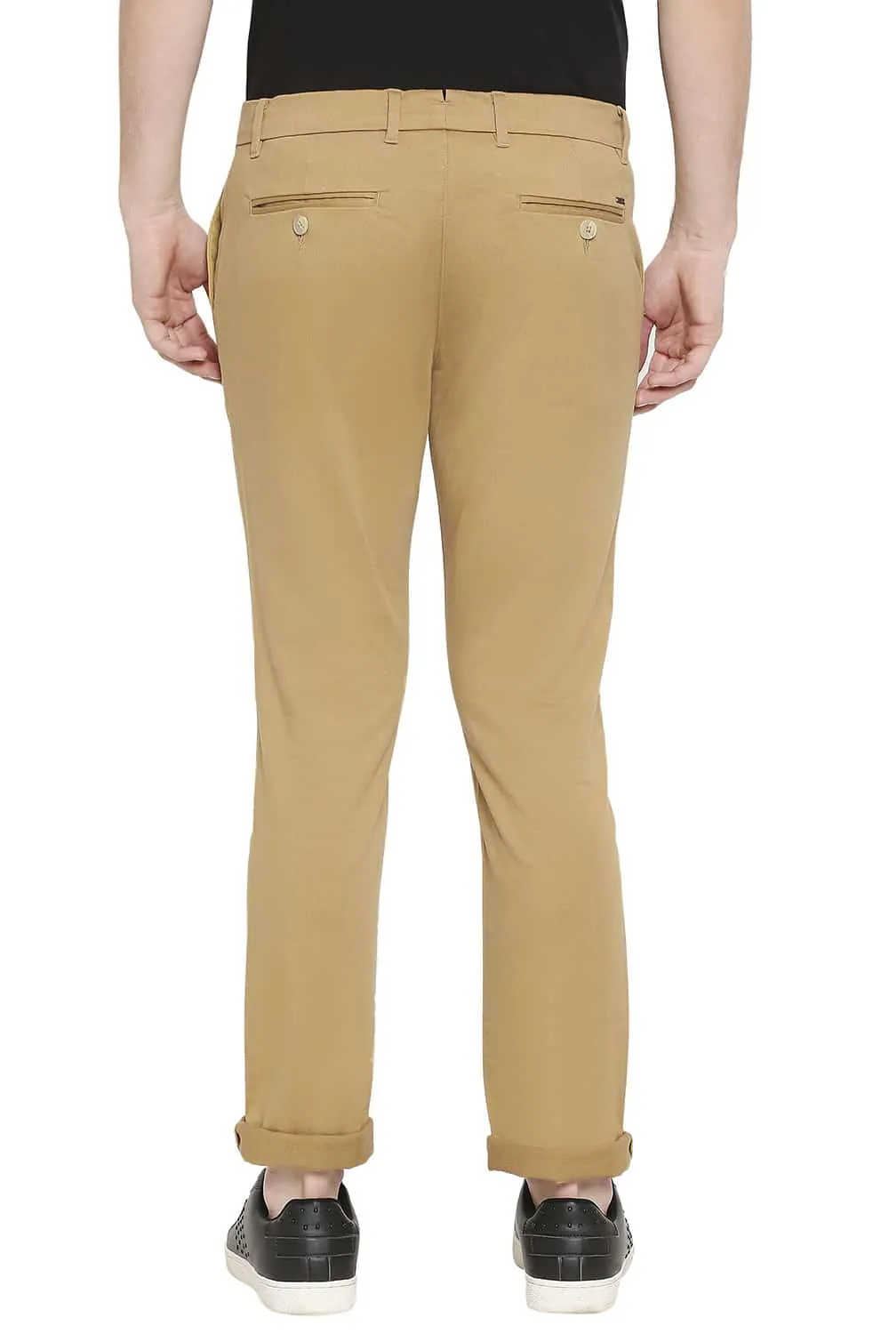 Basics Tapered Fit Stretch Trousers