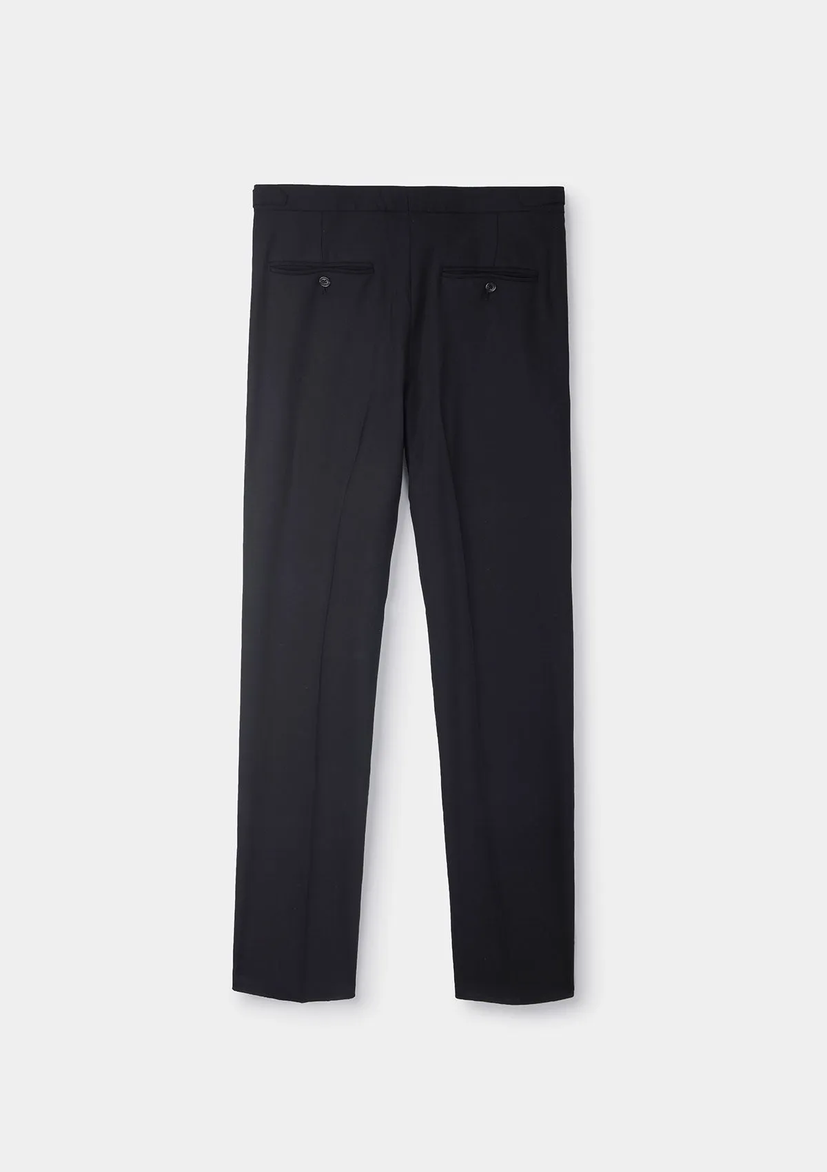 Black Wool Formal Trousers