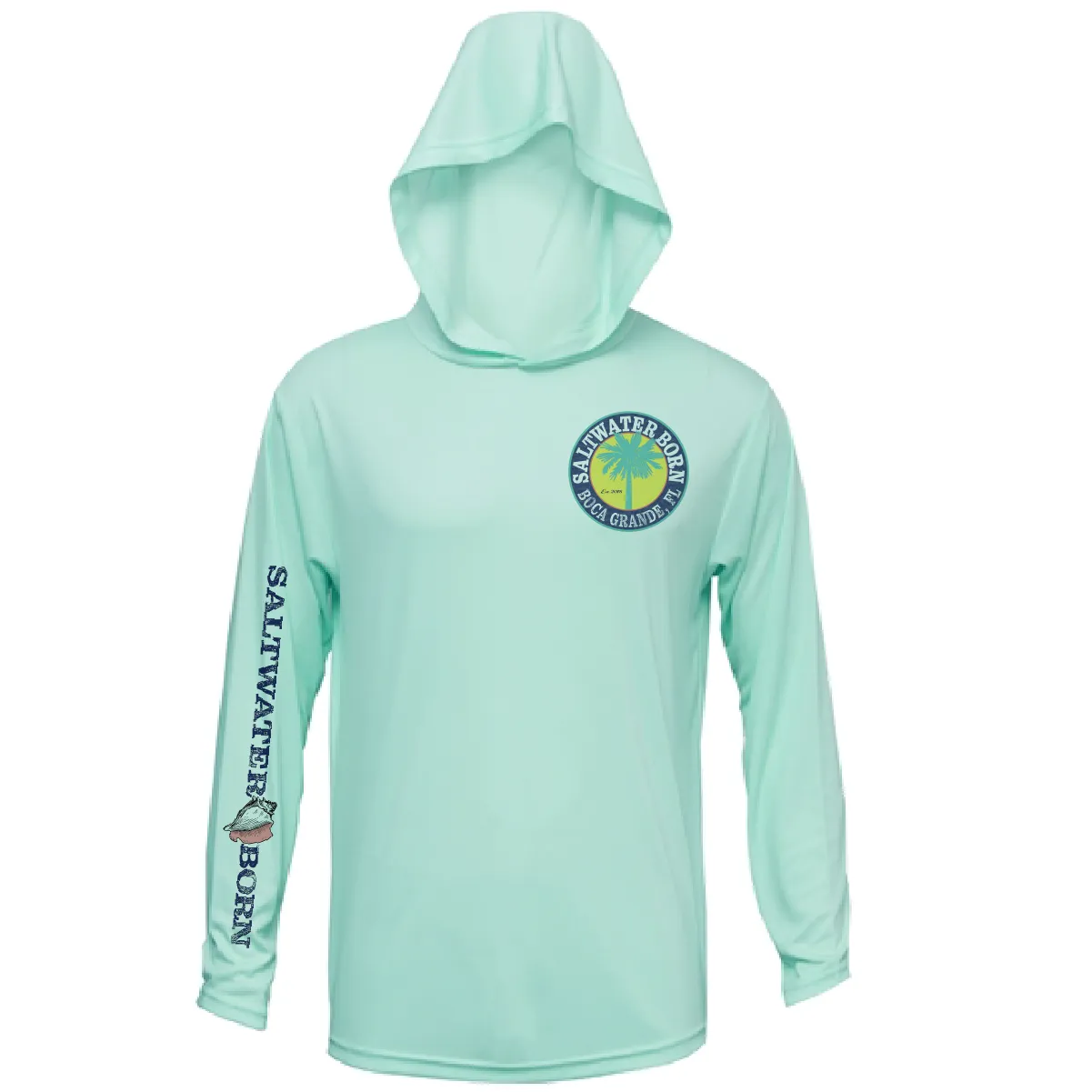 Boca Grande, FL Action Tarpon Long Sleeve UPF 50  Dry-Fit Hoodie