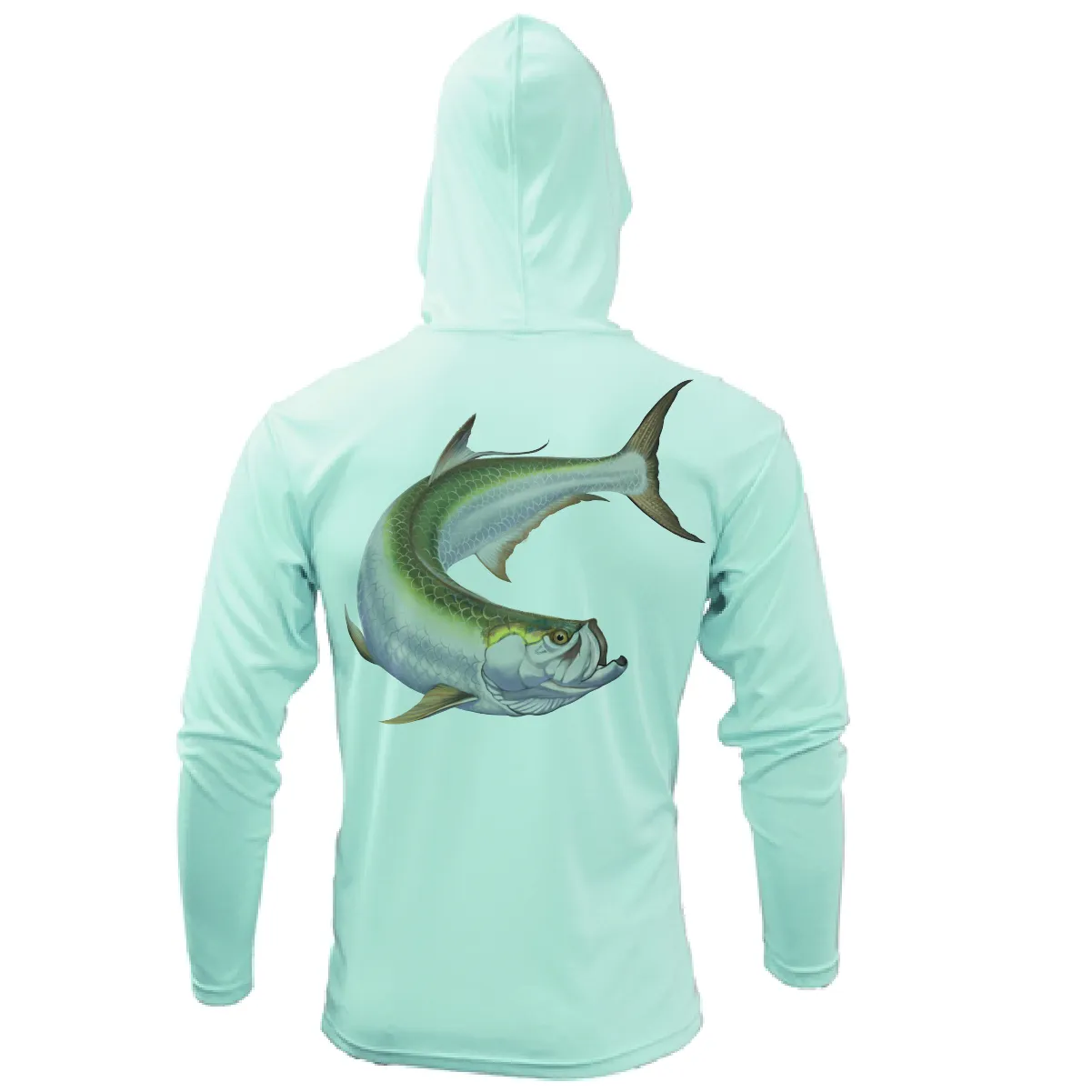 Boca Grande, FL Action Tarpon Long Sleeve UPF 50  Dry-Fit Hoodie