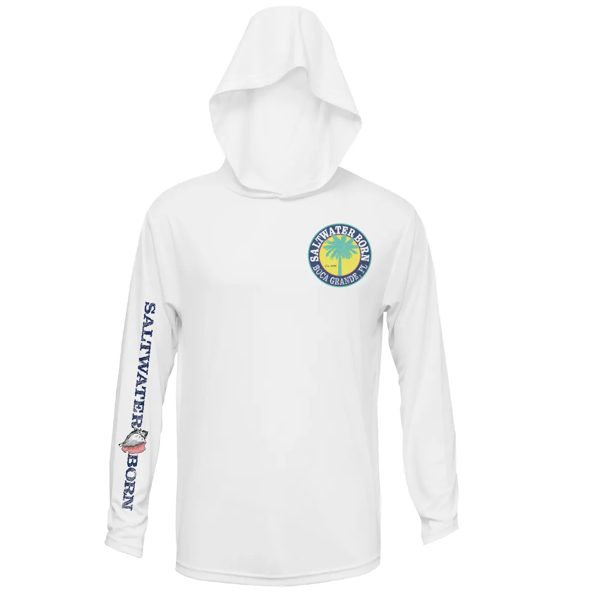 Boca Grande, FL Action Tarpon Long Sleeve UPF 50  Dry-Fit Hoodie