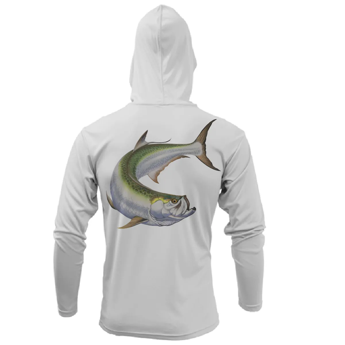 Boca Grande, FL Action Tarpon Long Sleeve UPF 50  Dry-Fit Hoodie