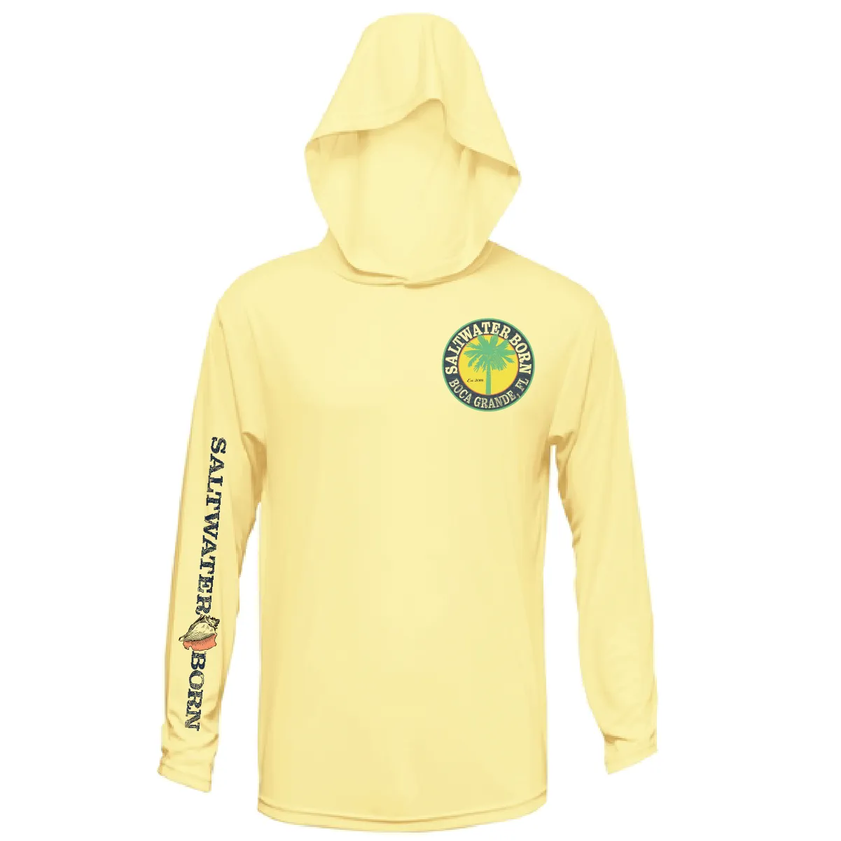 Boca Grande, FL Action Tarpon Long Sleeve UPF 50  Dry-Fit Hoodie