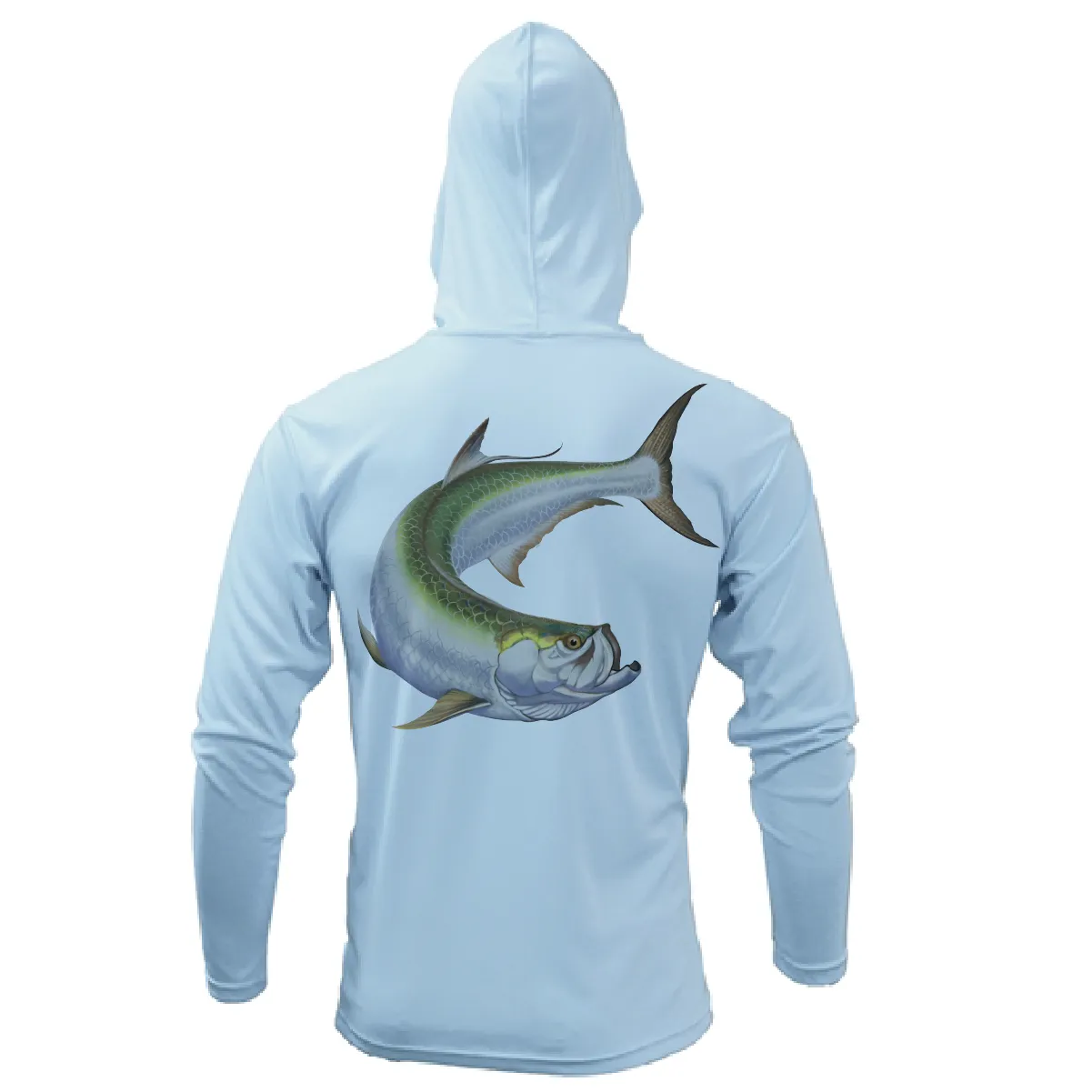 Boca Grande, FL Action Tarpon Long Sleeve UPF 50  Dry-Fit Hoodie