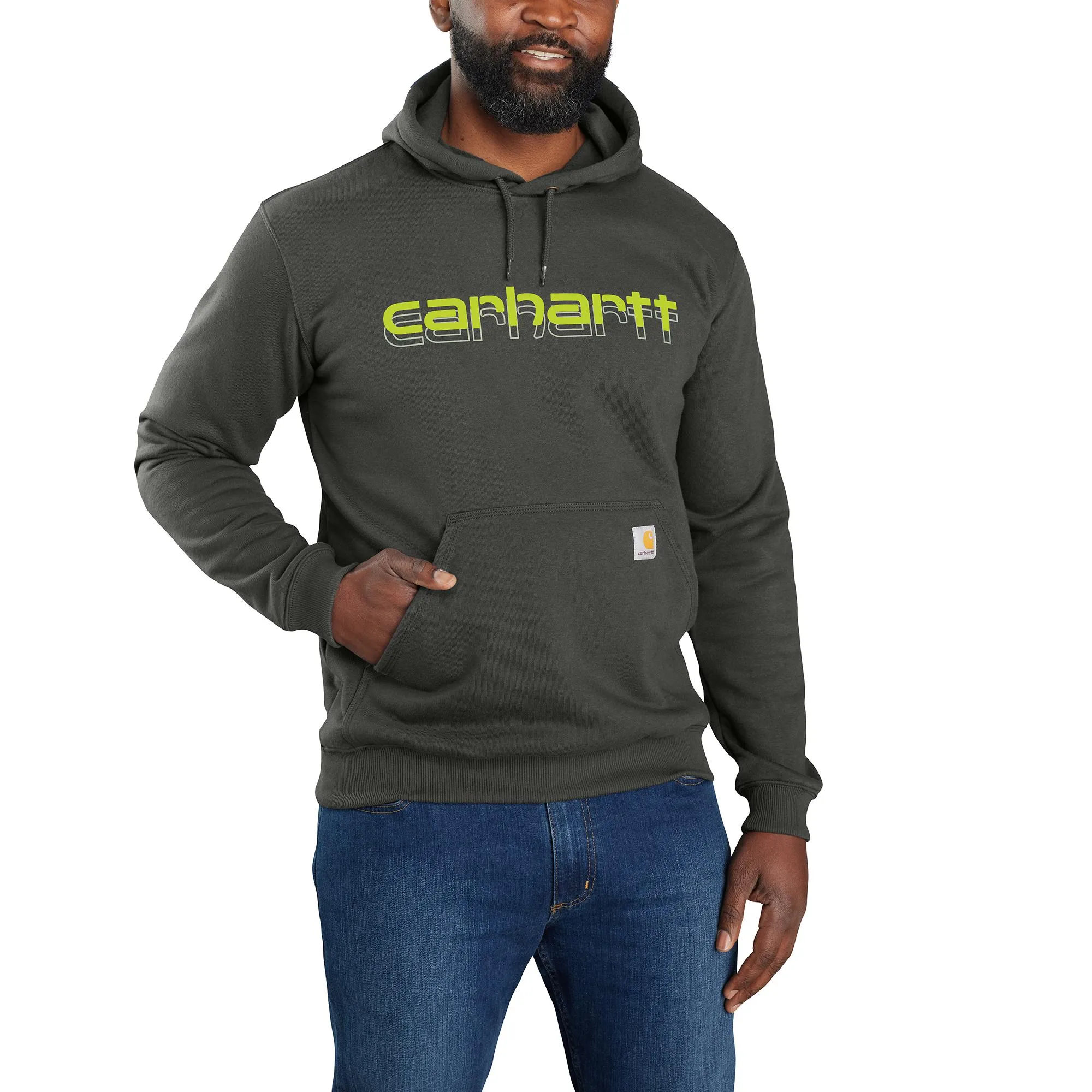 Carhartt Men's Rain Defender® Logo Graphic Sweatshirt