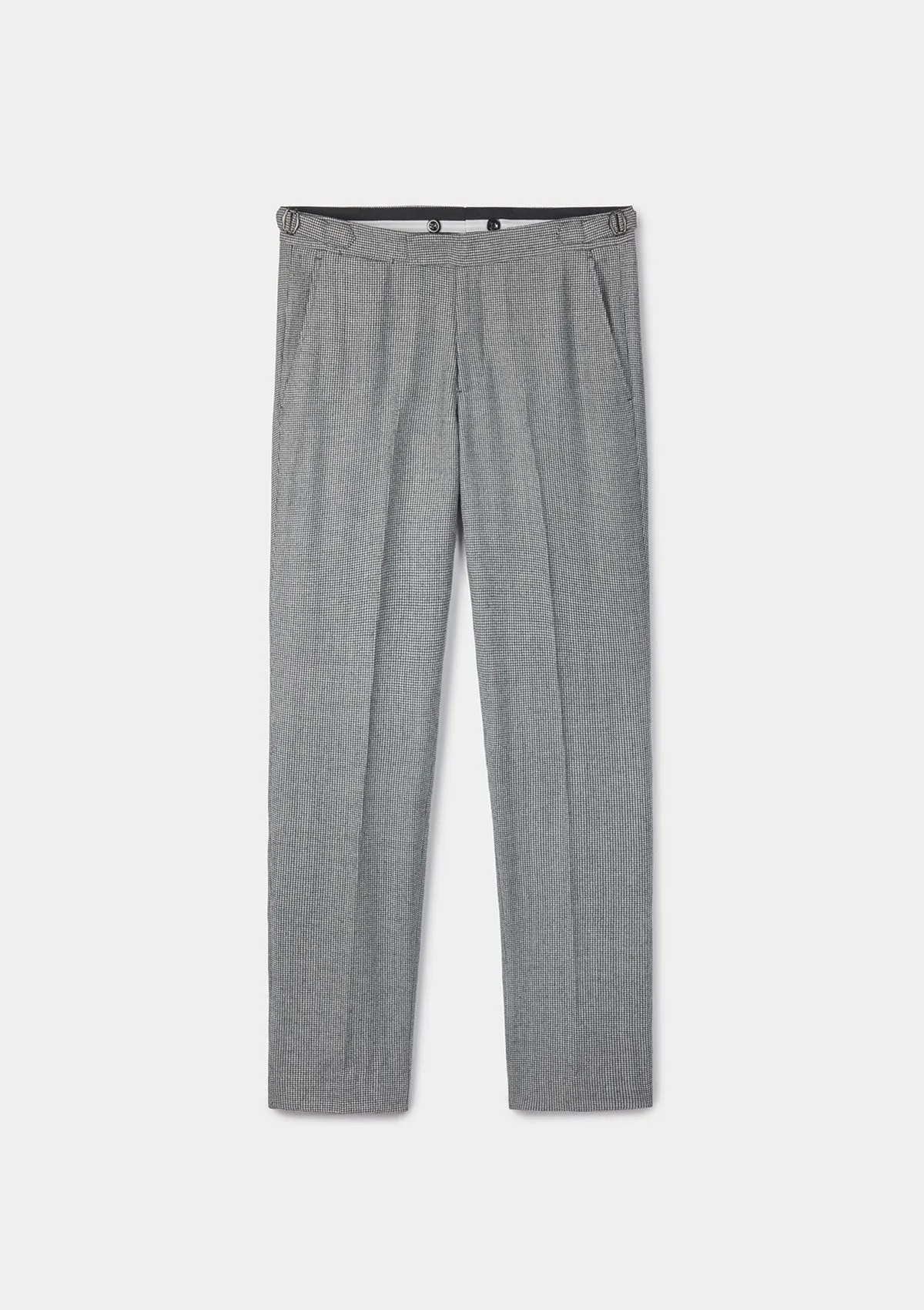 Charcoal Houndstooth Formal Trousers