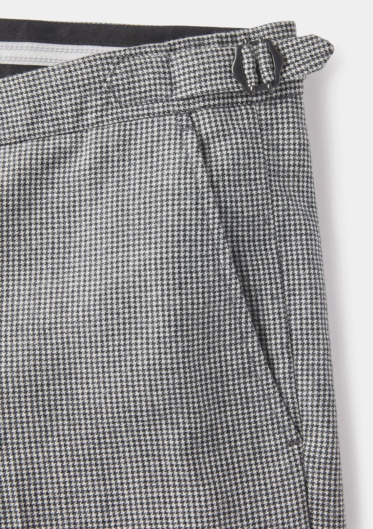 Charcoal Houndstooth Formal Trousers