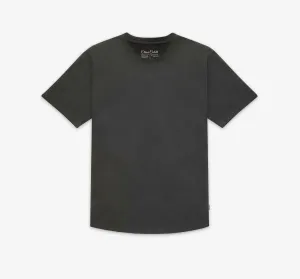 Curved Hem Tee | Charcoal