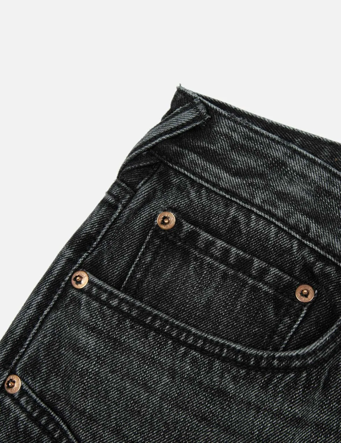 Distressed Edges Inserted Daicock Baggy Jeans