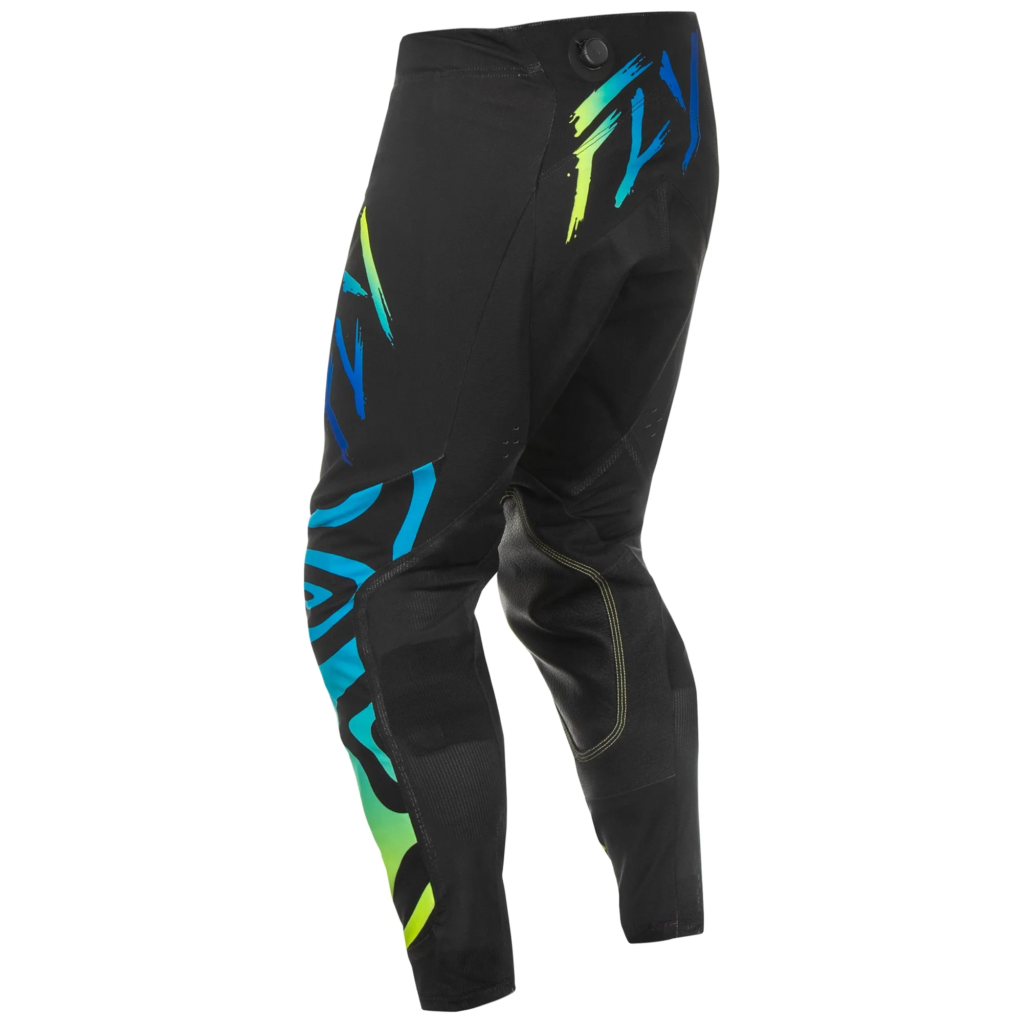 Fly Racing 2025 Evolution DST Zen Pants Black Blue Yellow