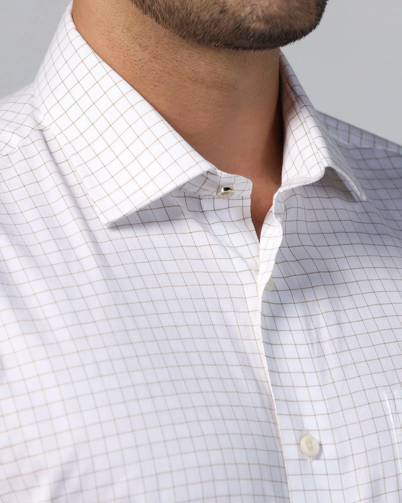 Formal White Check Shirt - Watson