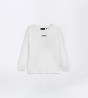 Kids Box LS Tee White