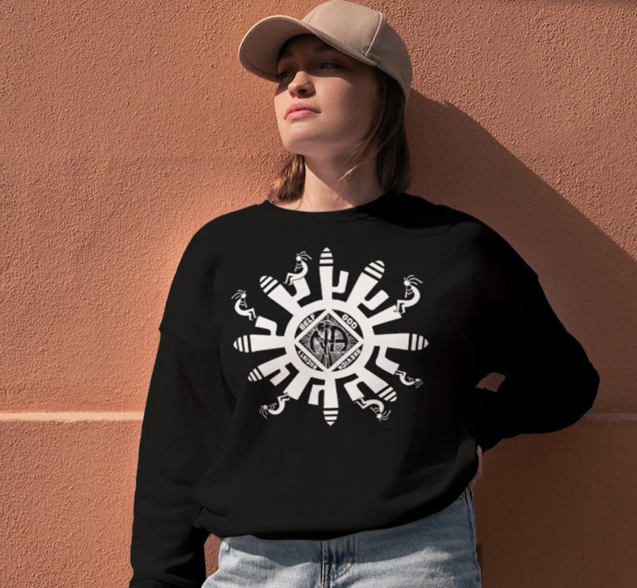 Kokopelli Symbol  Sweatshirt