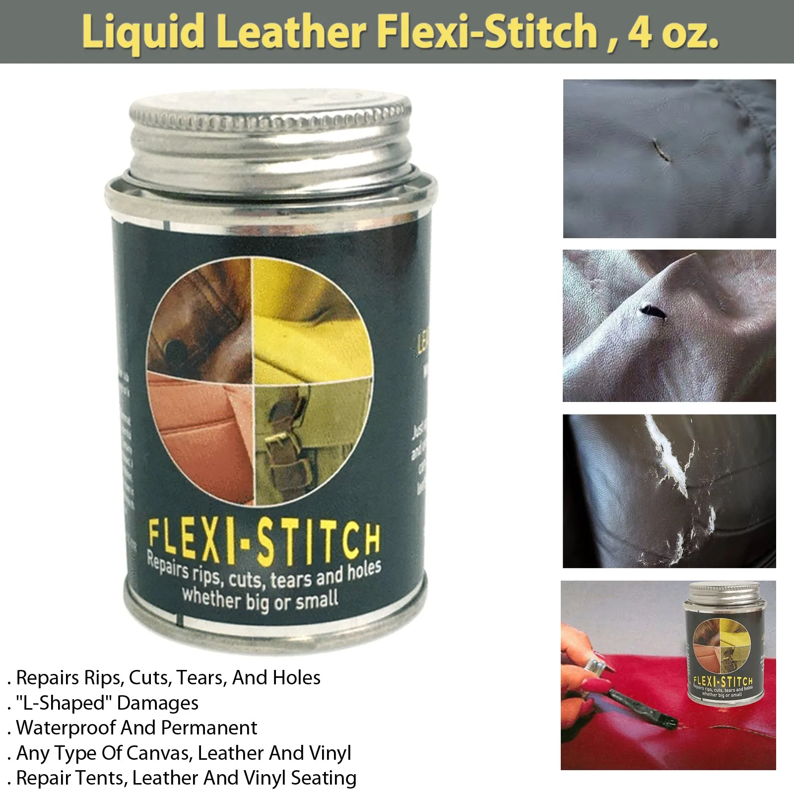 Liquid Leather Flexi-Stitch , 4 oz.