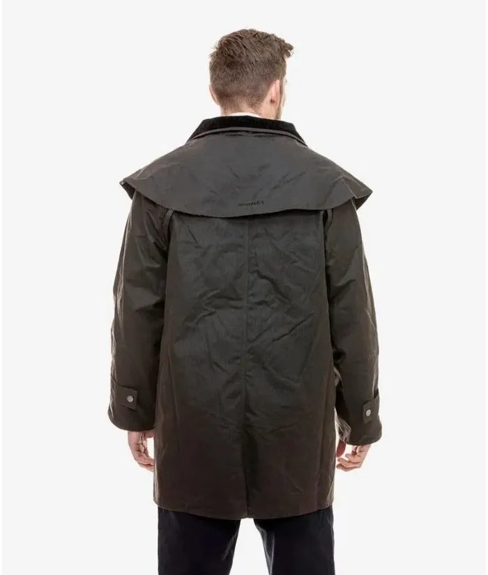 Mens Baxter Short Oilskin Coat