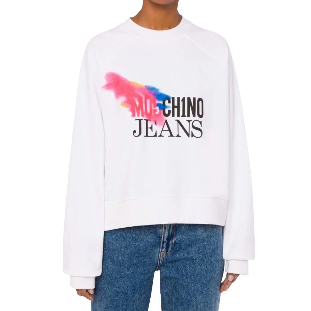 Painted Logo Cotton Fleece Sweatshirt K1J17098233