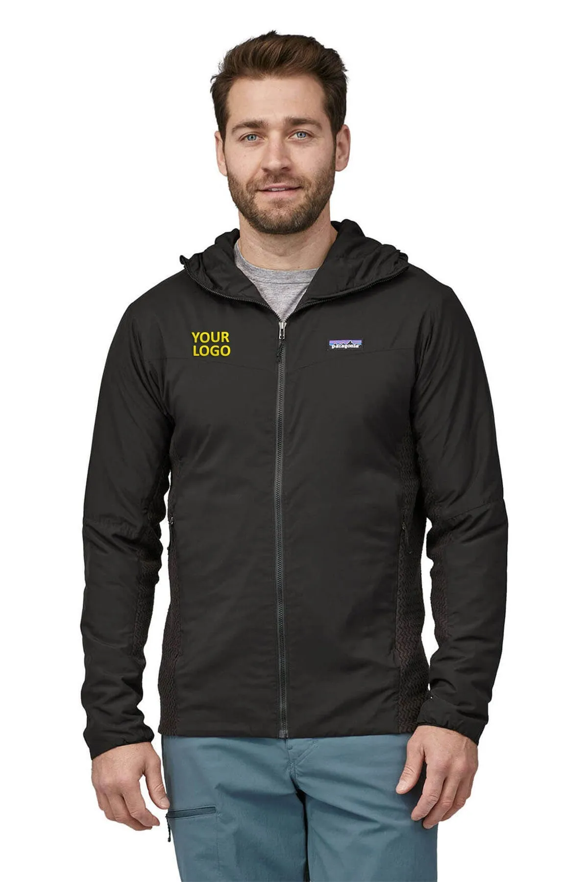 Patagonia Mens Nano-Air Light Hybrid Custom Hoodies, Black