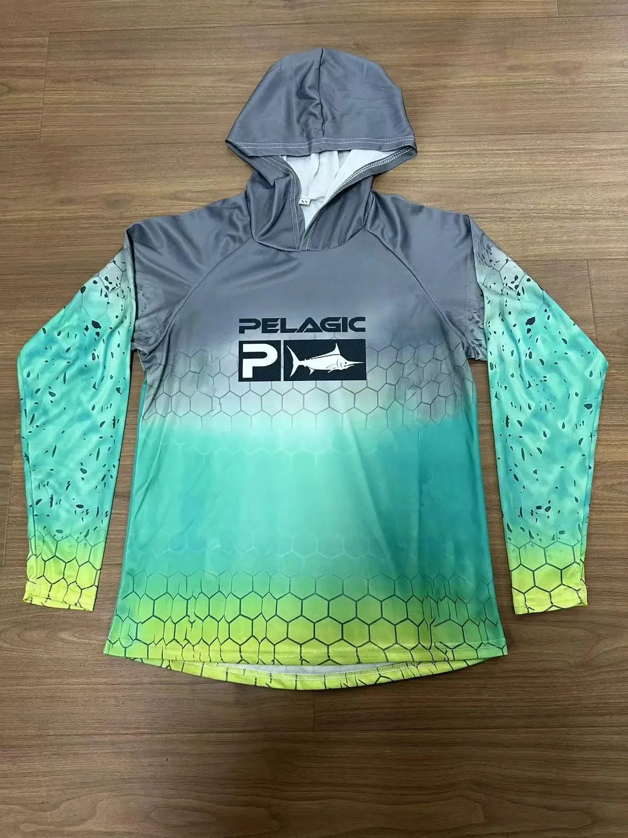 Pelagic Fishing Shirt Hooded Large Size Uv Protection Man Outdoor Camouflage Moisture Wicking Jersey Pelagic Fishing Apparel top