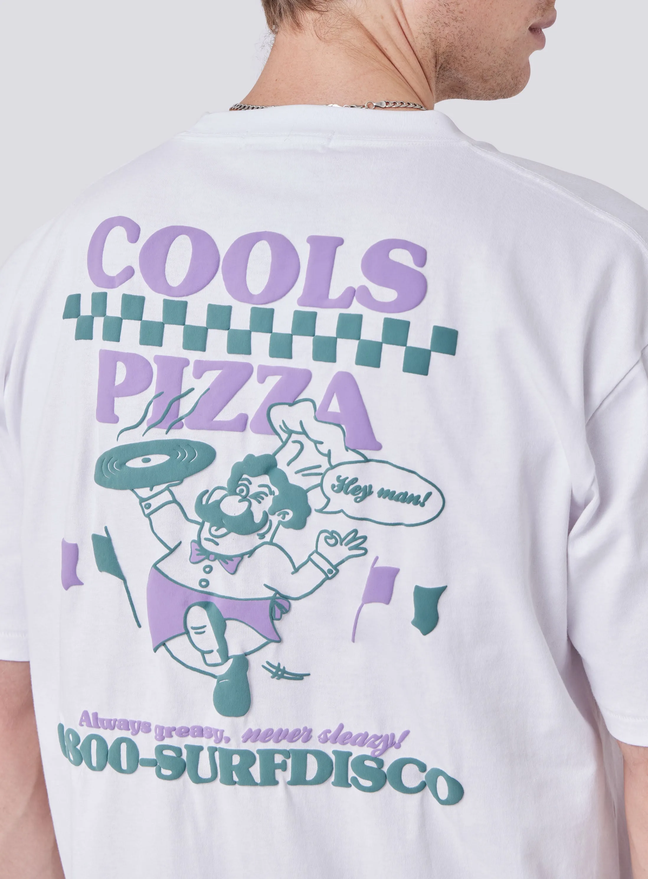 Pizza Tee White