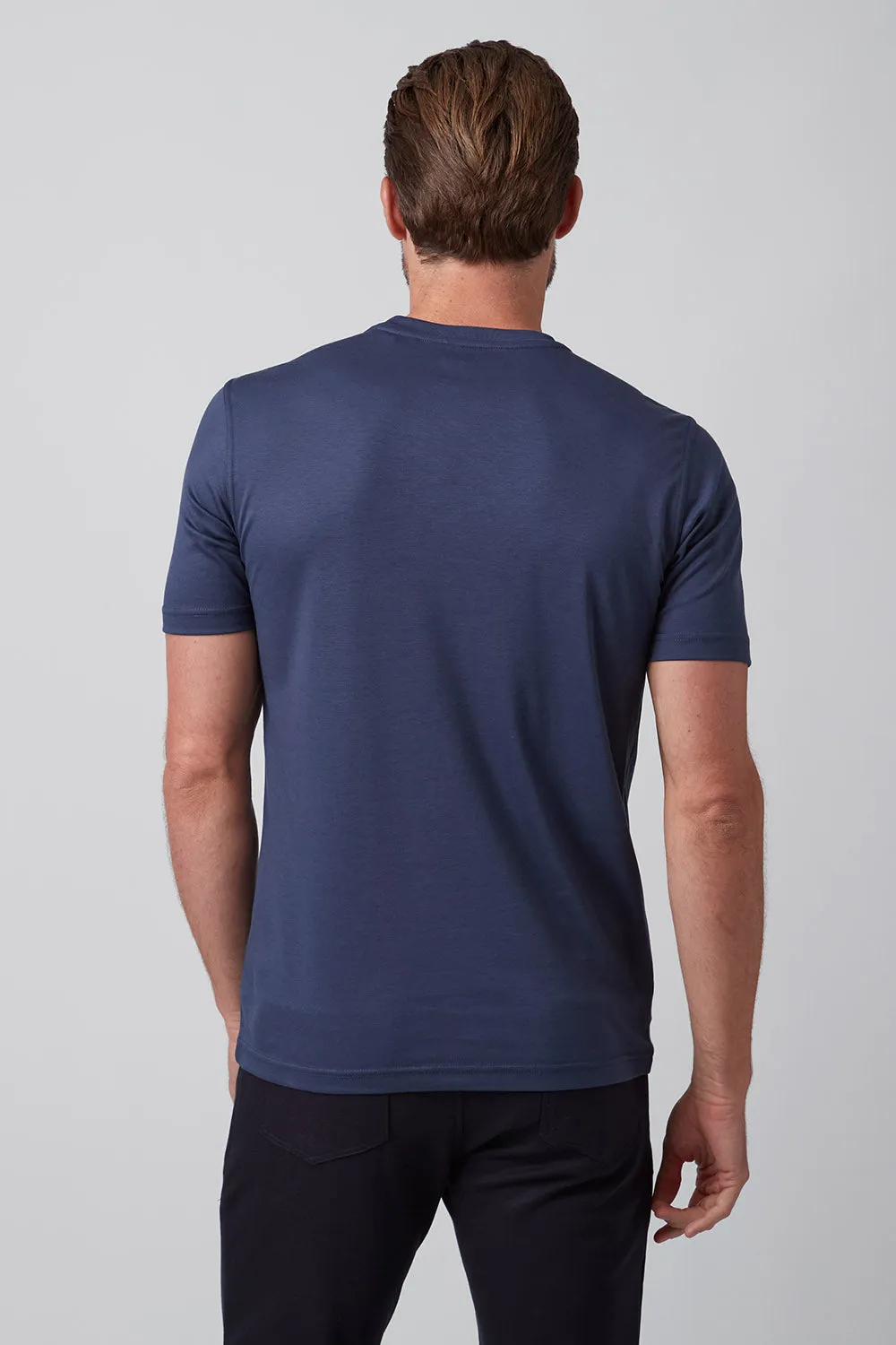 Raffi The Lafayette Must Have Crew Neck RW22202 | Midnight | Pure Aqua Cotton Collection