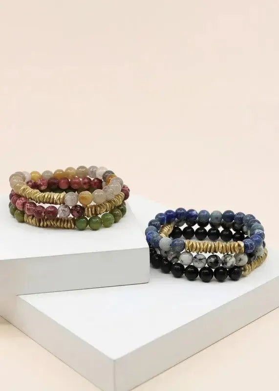 Snazzy Stone Beaded Bracelet