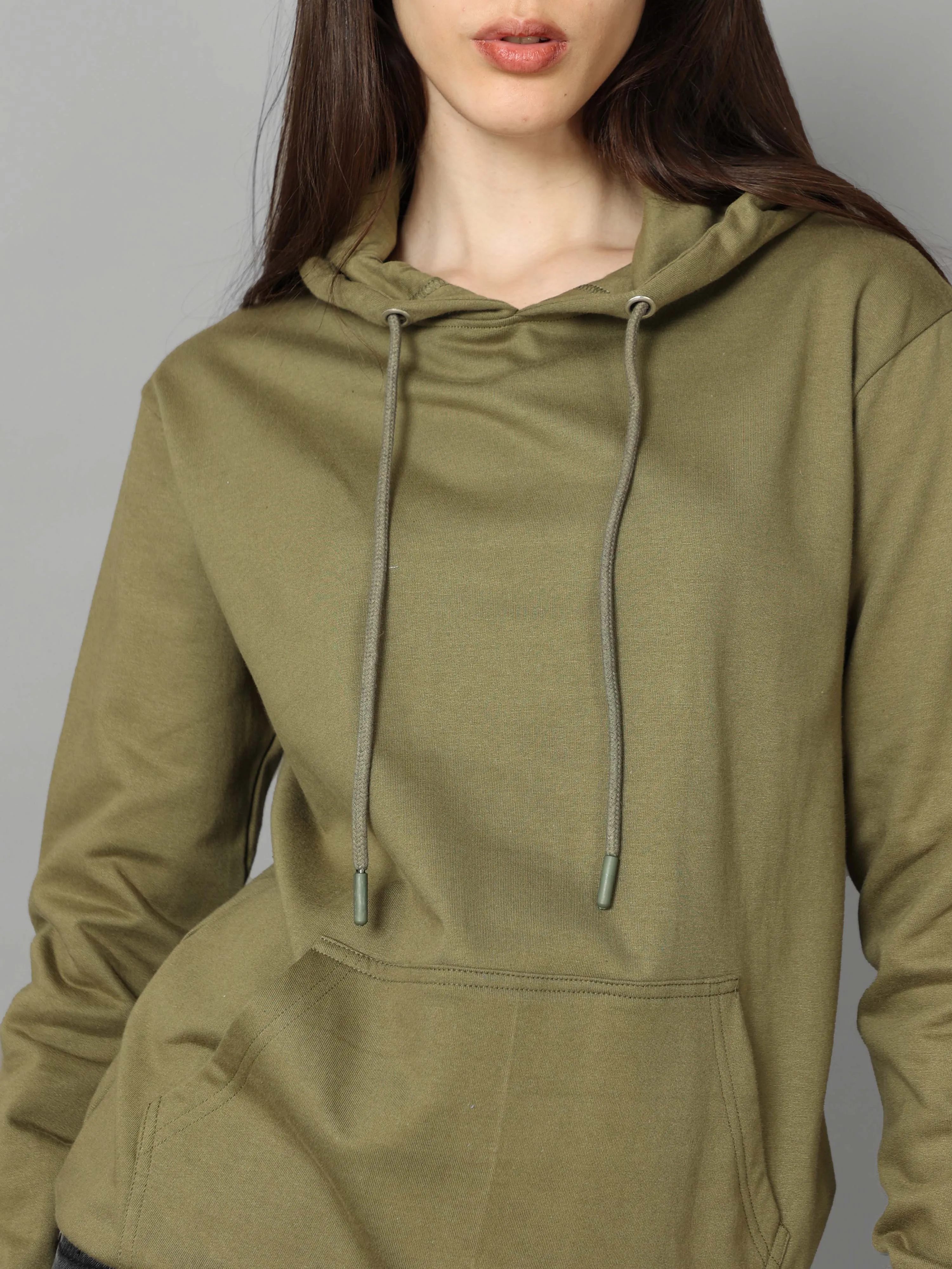 The Greenage Olive Green Hoodie