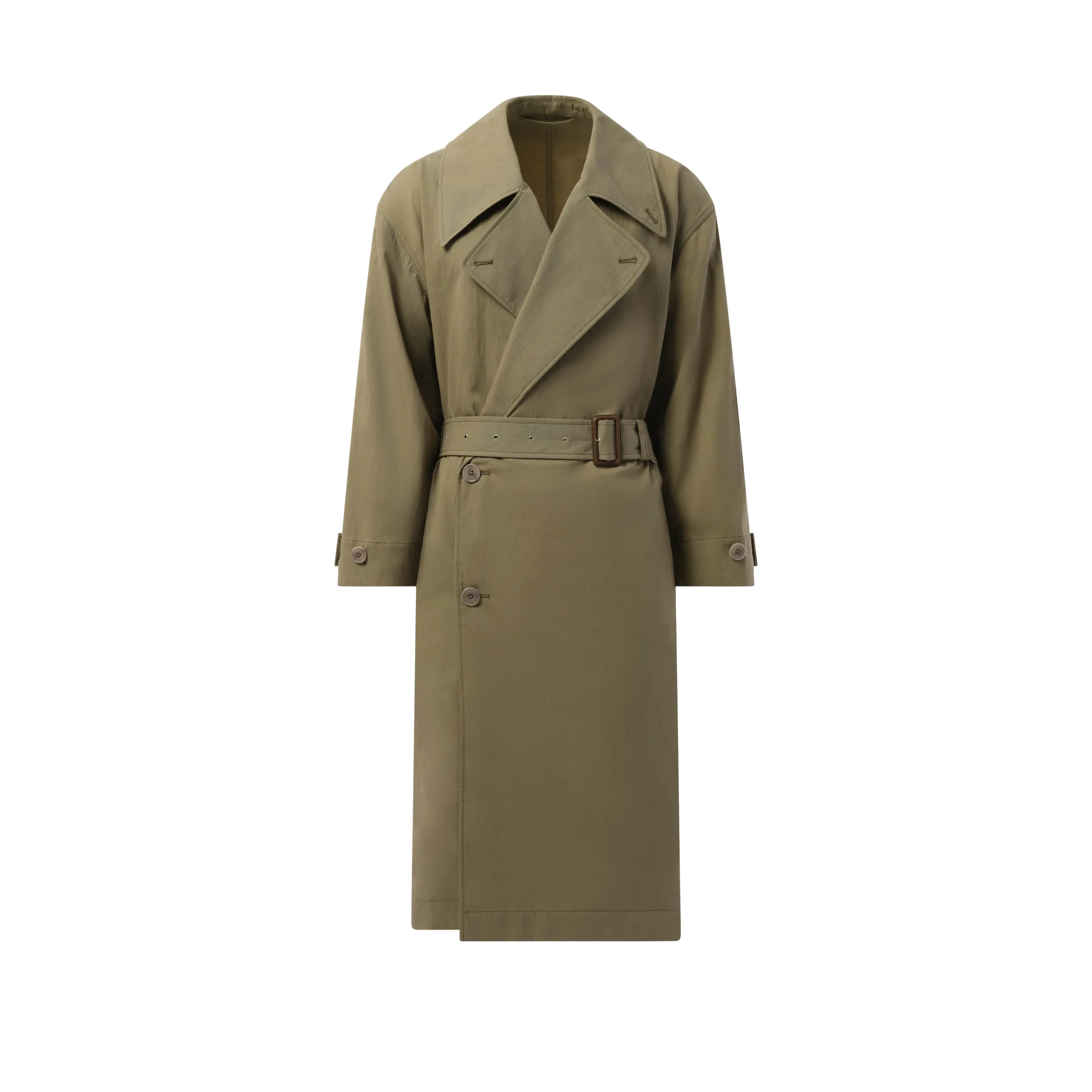 Tibetan Trench Coat in Light Olive