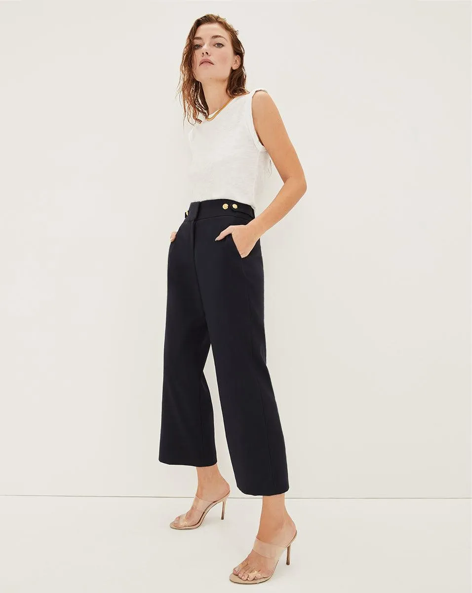 Veronica Beard Renzo Pant Navy-Gold / Black-Silver