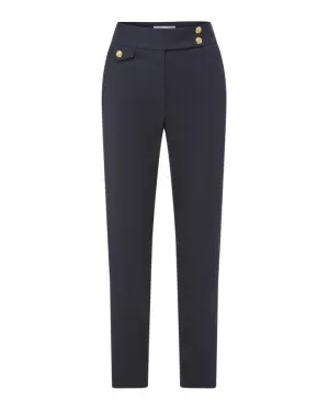 Veronica Beard Renzo Pant Navy-Gold / Black-Silver