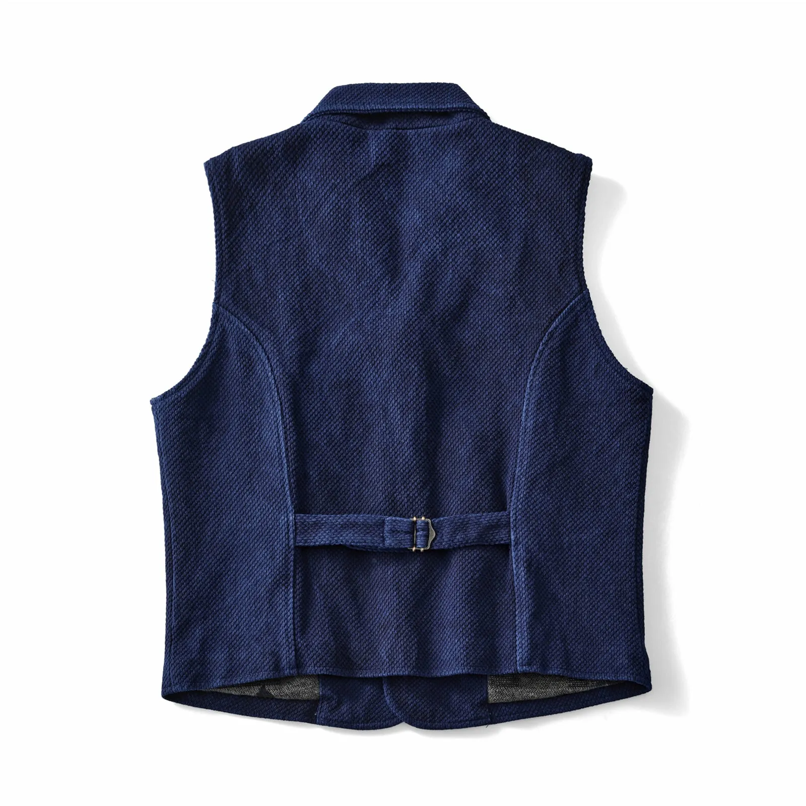 Vintage Indigo Plant Dyed Thick Waistcoat