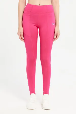 Women Pink Performance Pants